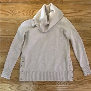 Loft turtleneck sweater with button sides